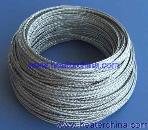 Stainless steel braided wire for cartridge mica band heater